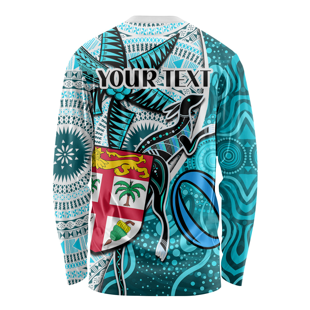 personalised-fiji-australia-rugby-long-sleeve-shirt-kangaroo-and-palm-tree-blue-tapa-pattern-mix-aboriginal