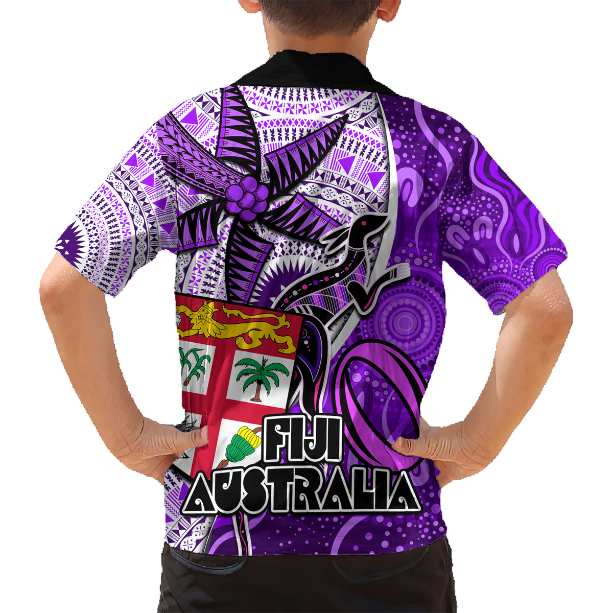 fiji-australia-rugby-kid-hawaiian-shirt-kangaroo-and-palm-tree-purple-tapa-pattern-mix-aboriginal