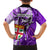 Personalised Fiji Australia Rugby Family Matching Puletasi Dress and Hawaiian Shirt Kangaroo and Palm Tree Purple Tapa Pattern Mix Aboriginal LT03 - Polynesian Pride