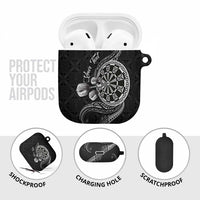 Personalised Niue Darts Masters AirPods Case Tribal Hiapo Dartboard - Polynesian Pride