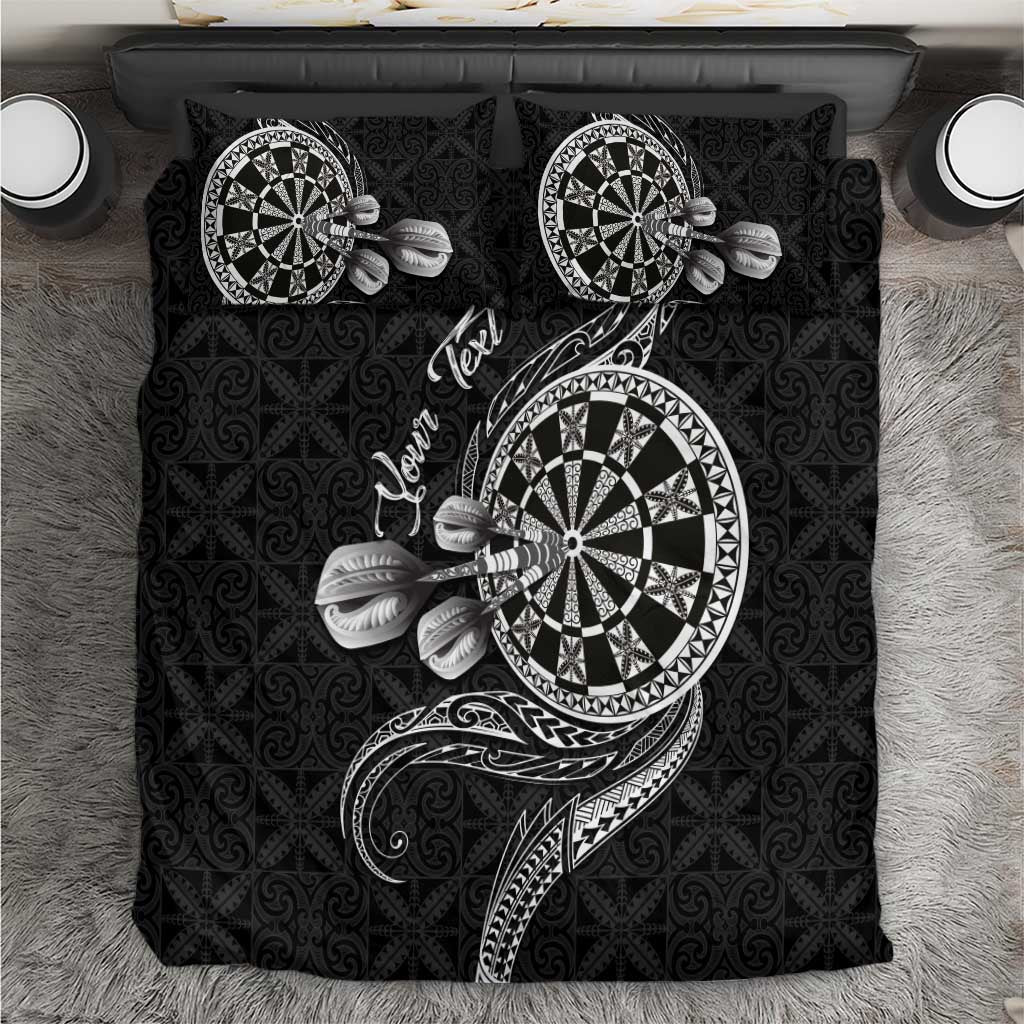 Personalised Niue Darts Masters Bedding Set Tribal Hiapo Dartboard - Polynesian Pride