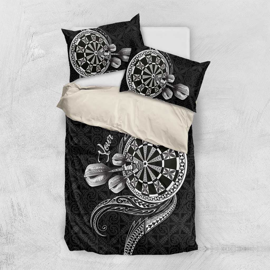Personalised Niue Darts Masters Bedding Set Tribal Hiapo Dartboard - Polynesian Pride