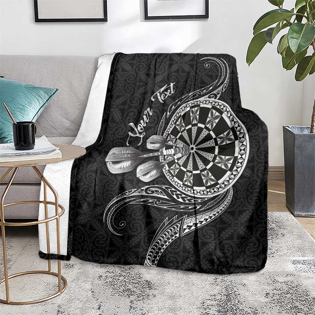 Personalised Niue Darts Masters Blanket Tribal Hiapo Dartboard - Polynesian Pride