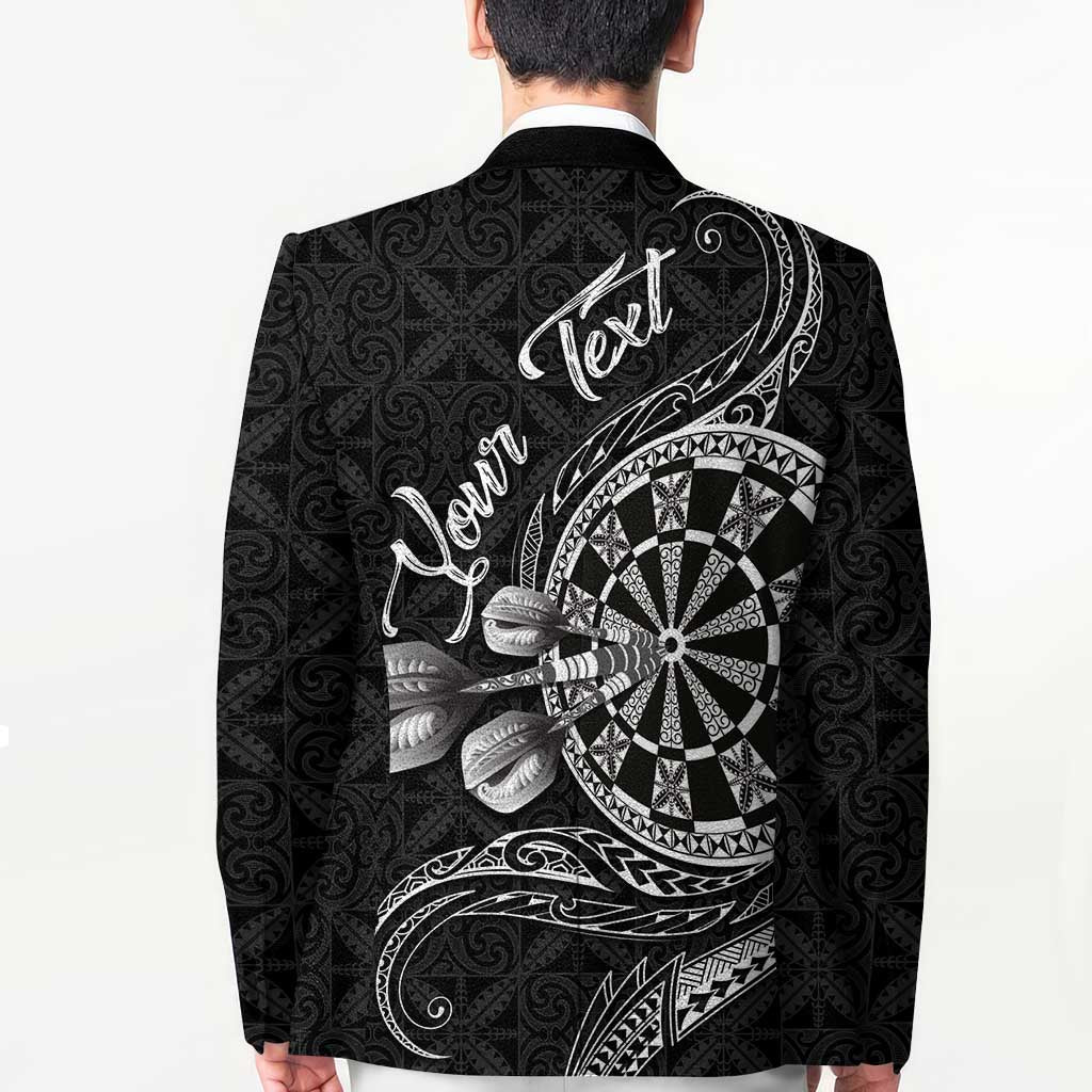 Personalised Niue Darts Masters Blazer Tribal Hiapo Dartboard - Polynesian Pride