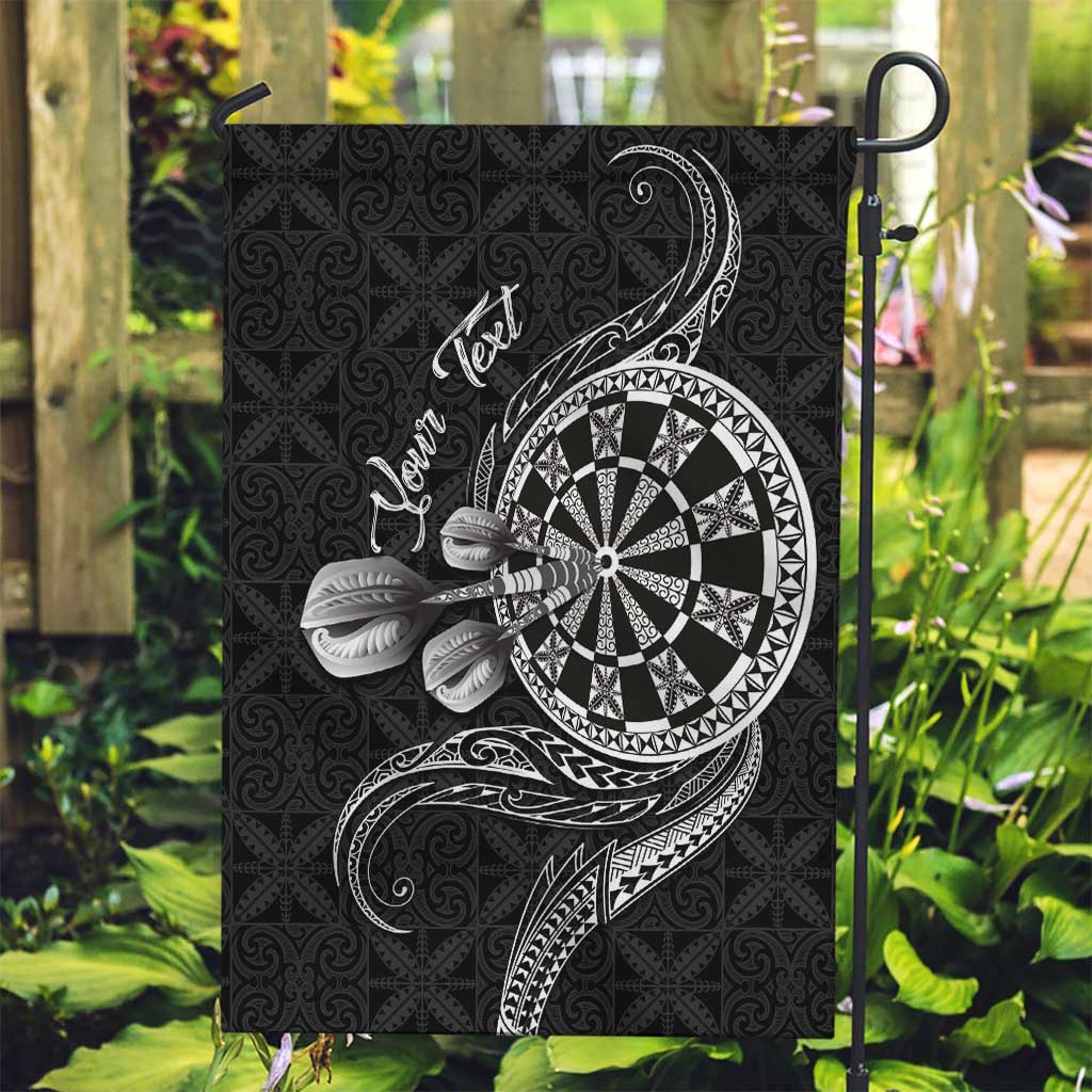 Personalised Niue Darts Masters Garden Flag Tribal Hiapo Dartboard - Polynesian Pride