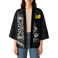 Personalised Niue Darts Masters Kimono Tribal Hiapo Dartboard - Polynesian Pride