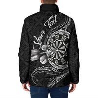Personalised Niue Darts Masters Padded Jacket Tribal Hiapo Dartboard - Polynesian Pride