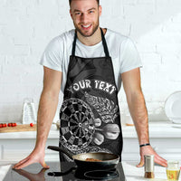 Personalised New Zealand Aotearoa Darts Masters Apron Tribal Silver Fern and Ta Moko Dartboard - Polynesian Pride