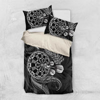 Personalised New Zealand Aotearoa Darts Masters Bedding Set Tribal Silver Fern and Ta Moko Dartboard - Polynesian Pride