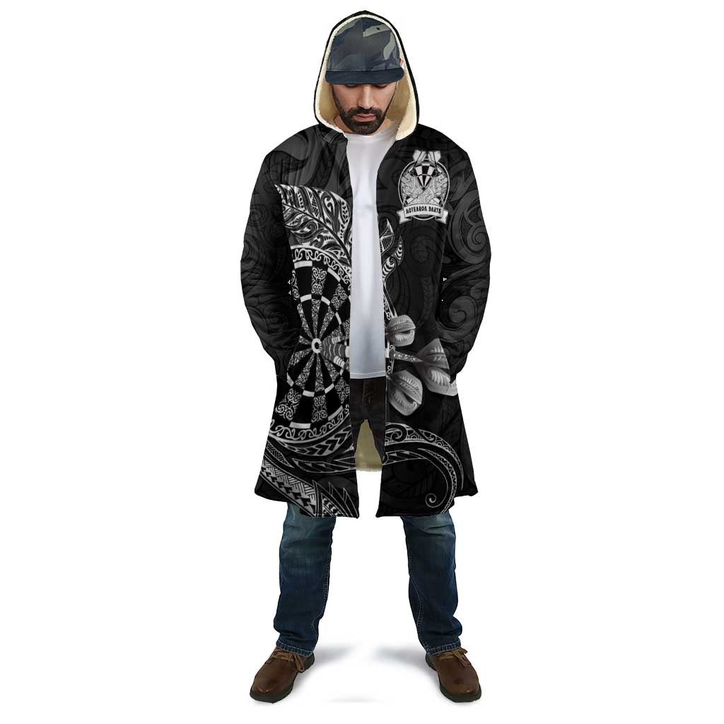 Personalised New Zealand Aotearoa Darts Masters Cloak Tribal Silver Fern and Ta Moko Dartboard - Polynesian Pride