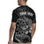 Personalised New Zealand Aotearoa Darts Masters Rugby Jersey Tribal Silver Fern and Ta Moko Dartboard - Polynesian Pride