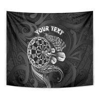 Personalised New Zealand Aotearoa Darts Masters Tapestry Tribal Silver Fern and Ta Moko Dartboard - Polynesian Pride