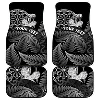 Personalised New Zealand Aotearoa Darts Masters Car Mats Silver Fern and Maori Spirit - Polynesian Pride
