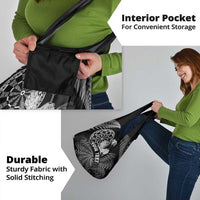 Personalised New Zealand Aotearoa Darts Masters Grocery Bag Silver Fern and Maori Spirit - Polynesian Pride