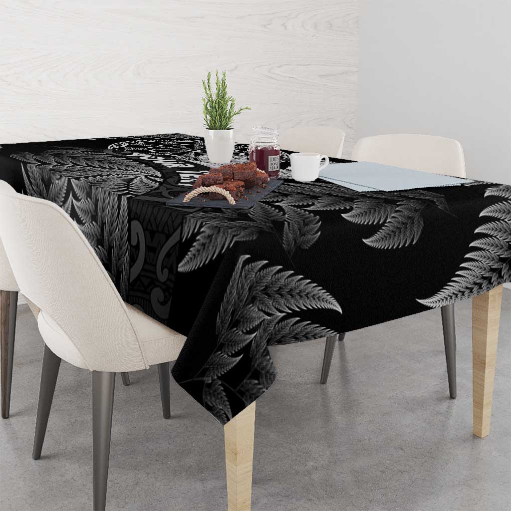 Personalised New Zealand Aotearoa Darts Masters Tablecloth Silver Fern and Maori Spirit - Polynesian Pride