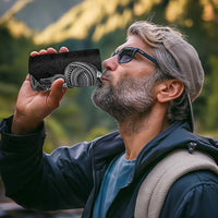 Traditional Polynesian Art Tattoos 4 in 1 Can Cooler Tumbler Black Color - Polynesian Pride