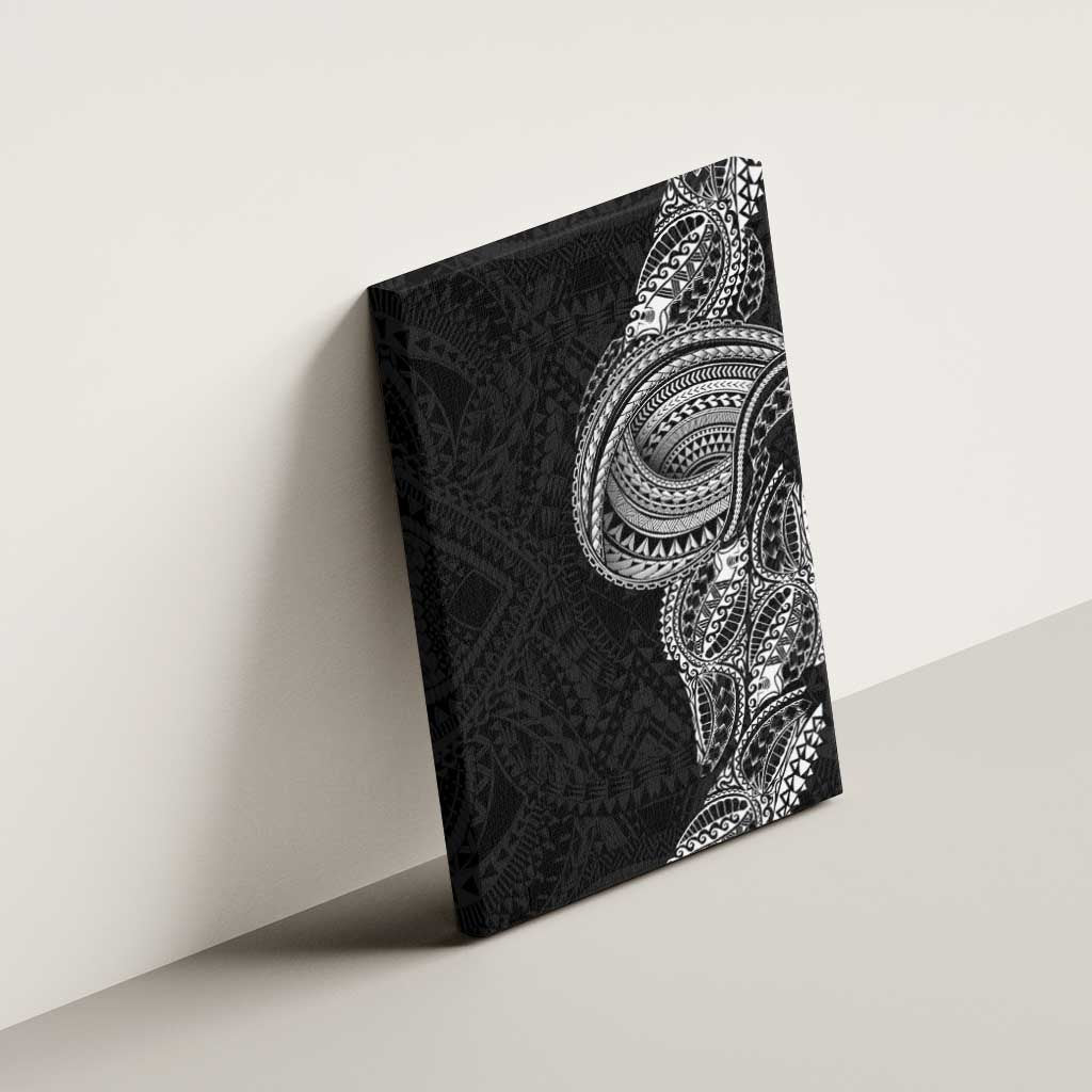 Traditional Polynesian Art Tattoos Canvas Wall Art Black Color - Polynesian Pride