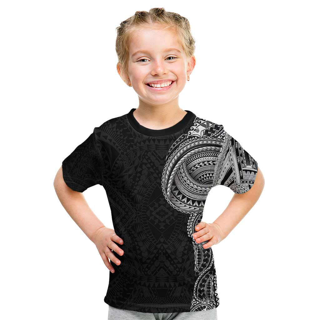 Traditional Polynesian Art Tattoos Kid T Shirt Black Color - Polynesian Pride