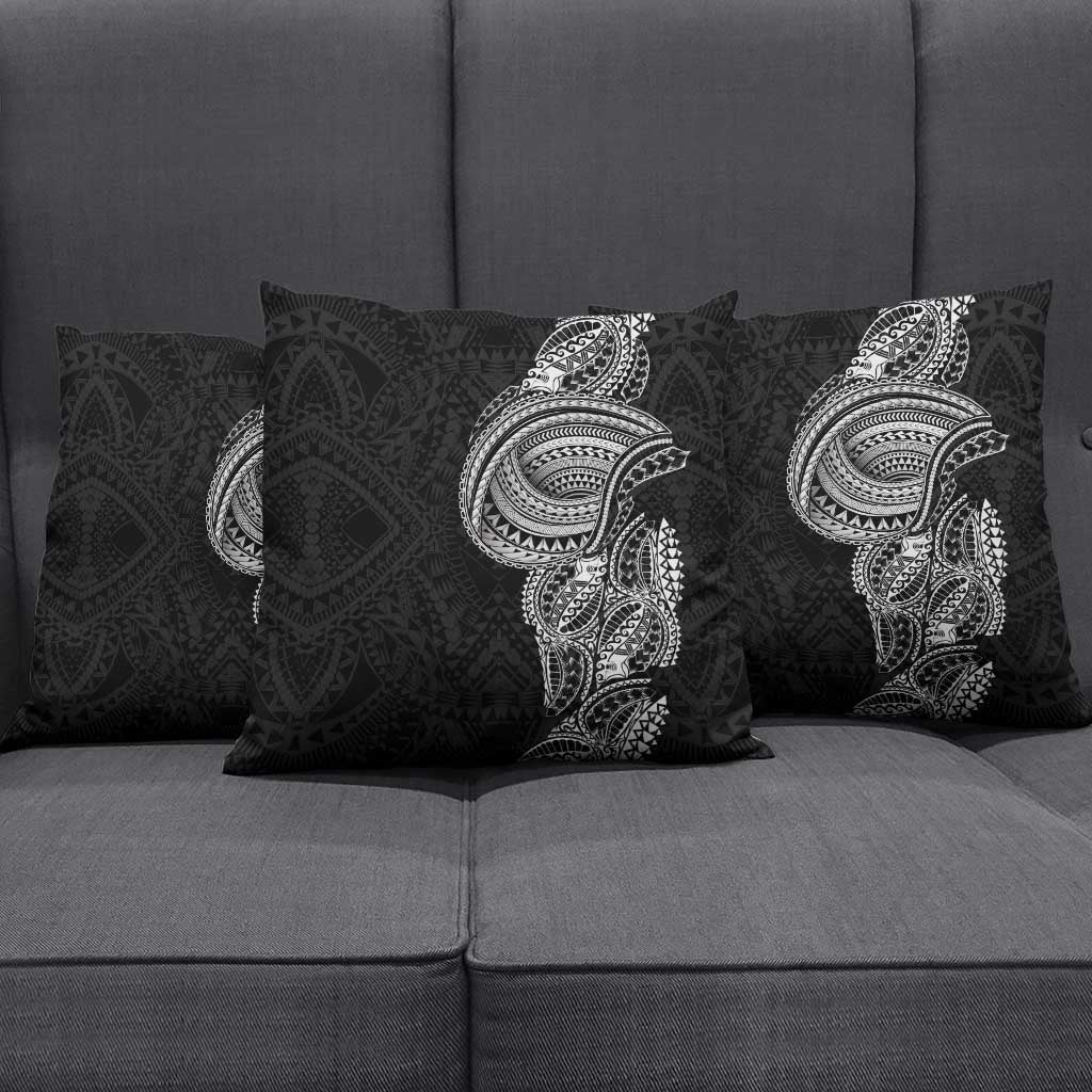 Traditional Polynesian Art Tattoos Pillow Cover Black Color - Polynesian Pride