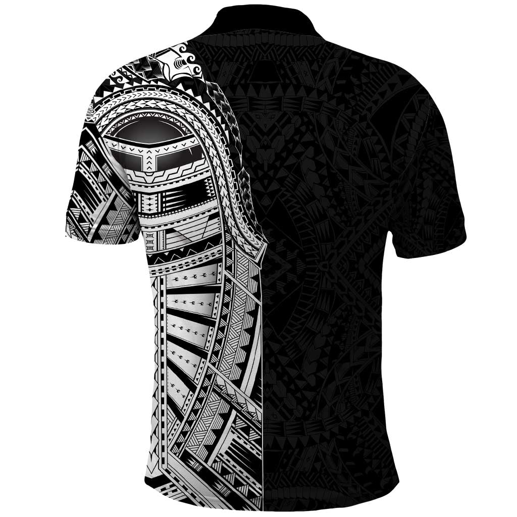 Traditional Polynesian Art Tattoos Polo Shirt Black Color - Polynesian Pride