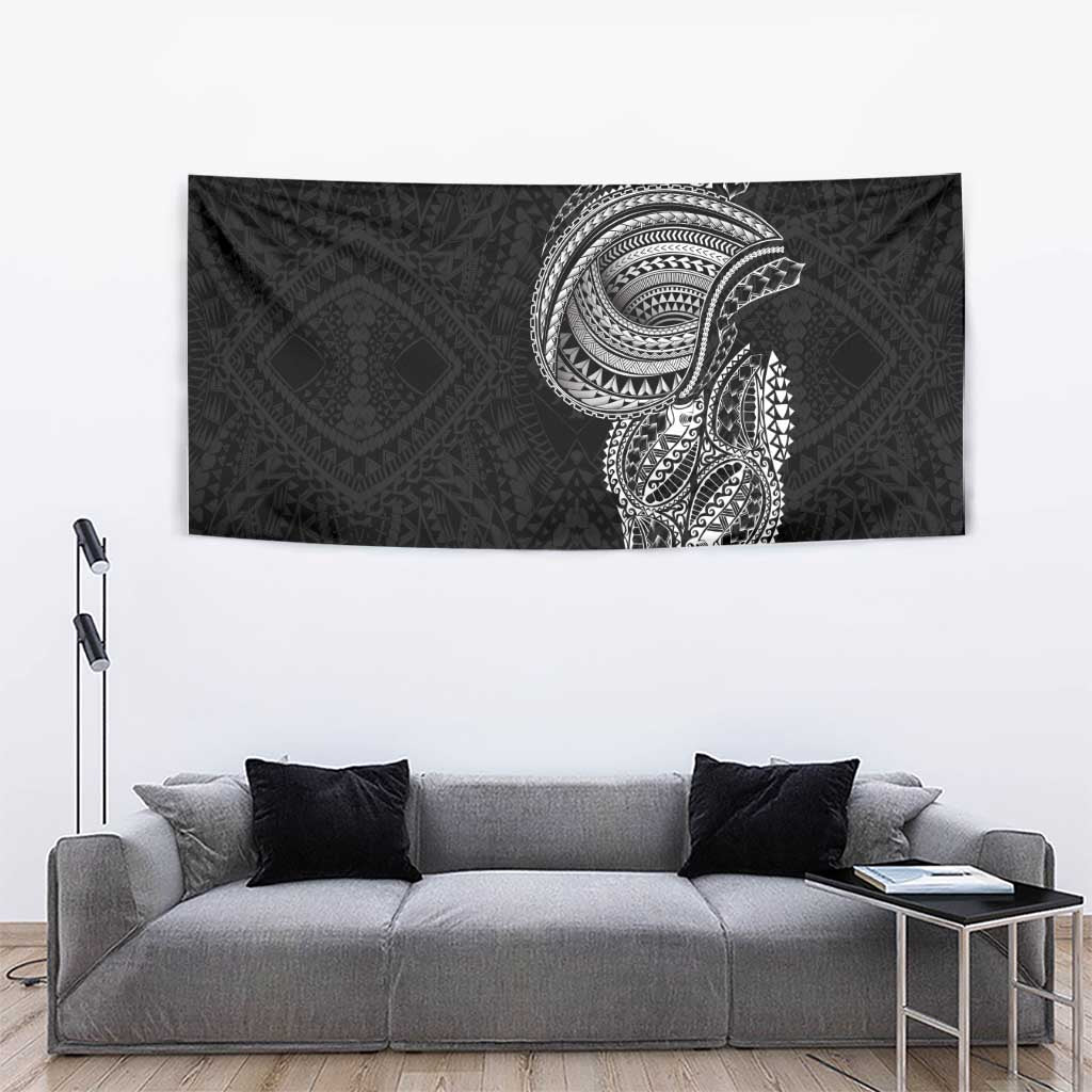 Traditional Polynesian Art Tattoos Tapestry Black Color - Polynesian Pride
