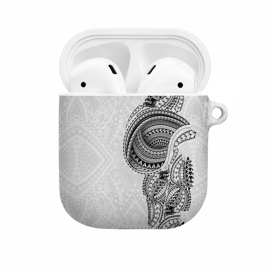 Traditional Polynesian Art Tattoos AirPods Case White Color - Polynesian Pride
