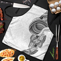 Traditional Polynesian Art Tattoos Apron White Color - Polynesian Pride