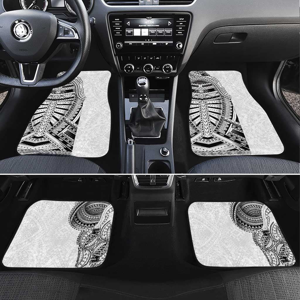 Traditional Polynesian Art Tattoos Car Mats White Color - Polynesian Pride