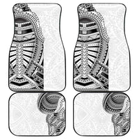 Traditional Polynesian Art Tattoos Car Mats White Color - Polynesian Pride
