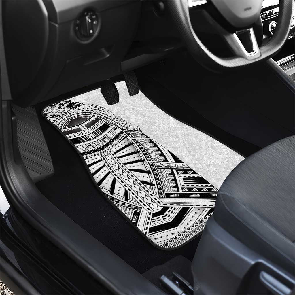 Traditional Polynesian Art Tattoos Car Mats White Color - Polynesian Pride