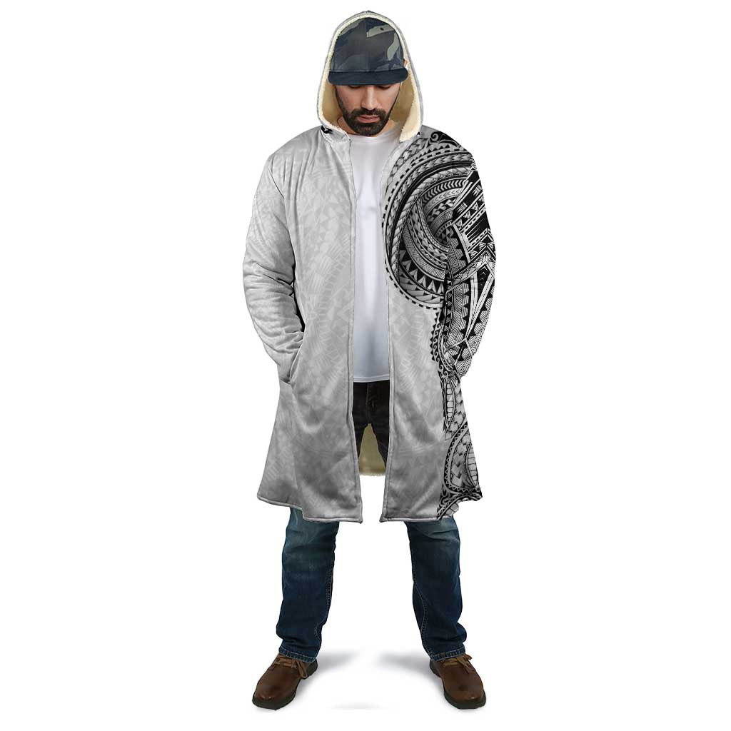 Traditional Polynesian Art Tattoos Cloak White Color - Polynesian Pride