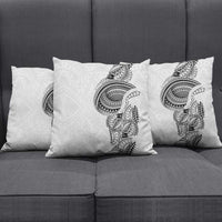 Traditional Polynesian Art Tattoos Pillow Cover White Color - Polynesian Pride