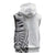 Traditional Polynesian Art Tattoos Sleeveless Zip Hoodie White Color - Polynesian Pride