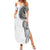 Traditional Polynesian Art Tattoos Summer Maxi Dress White Color - Polynesian Pride