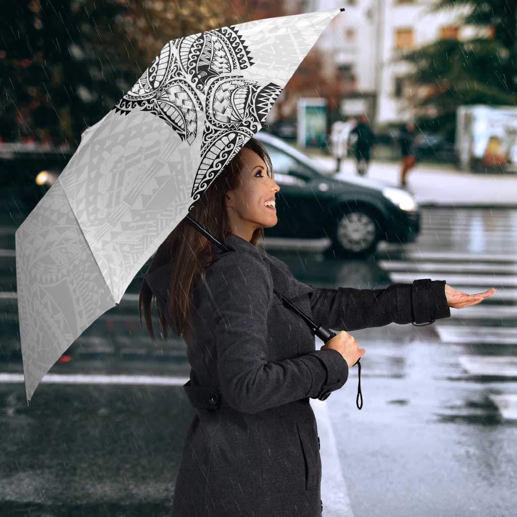 Traditional Polynesian Art Tattoos Umbrella White Color - Polynesian Pride