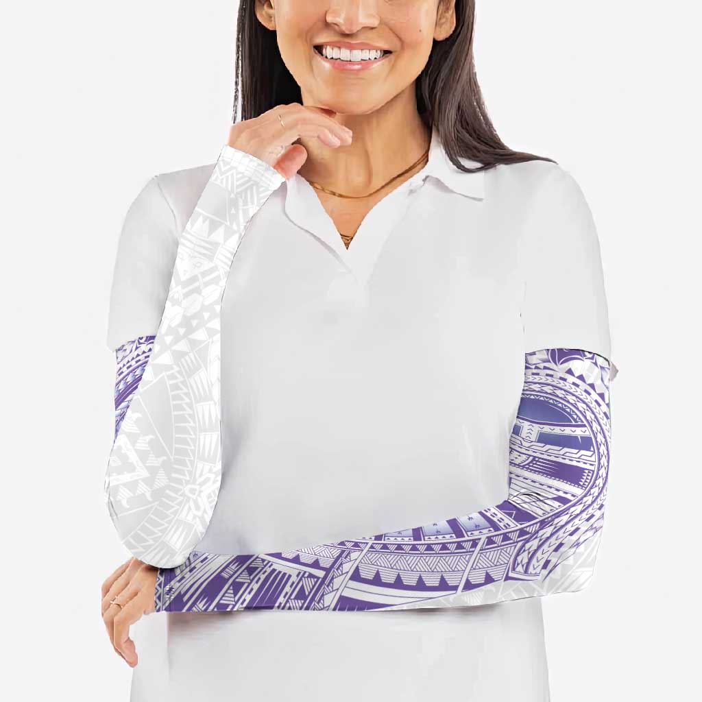 Traditional Polynesian Art Tattoos Arm Sleeves Purple Color - Polynesian Pride