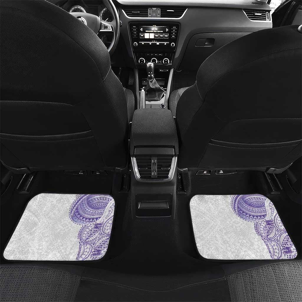 Traditional Polynesian Art Tattoos Car Mats Purple Color - Polynesian Pride