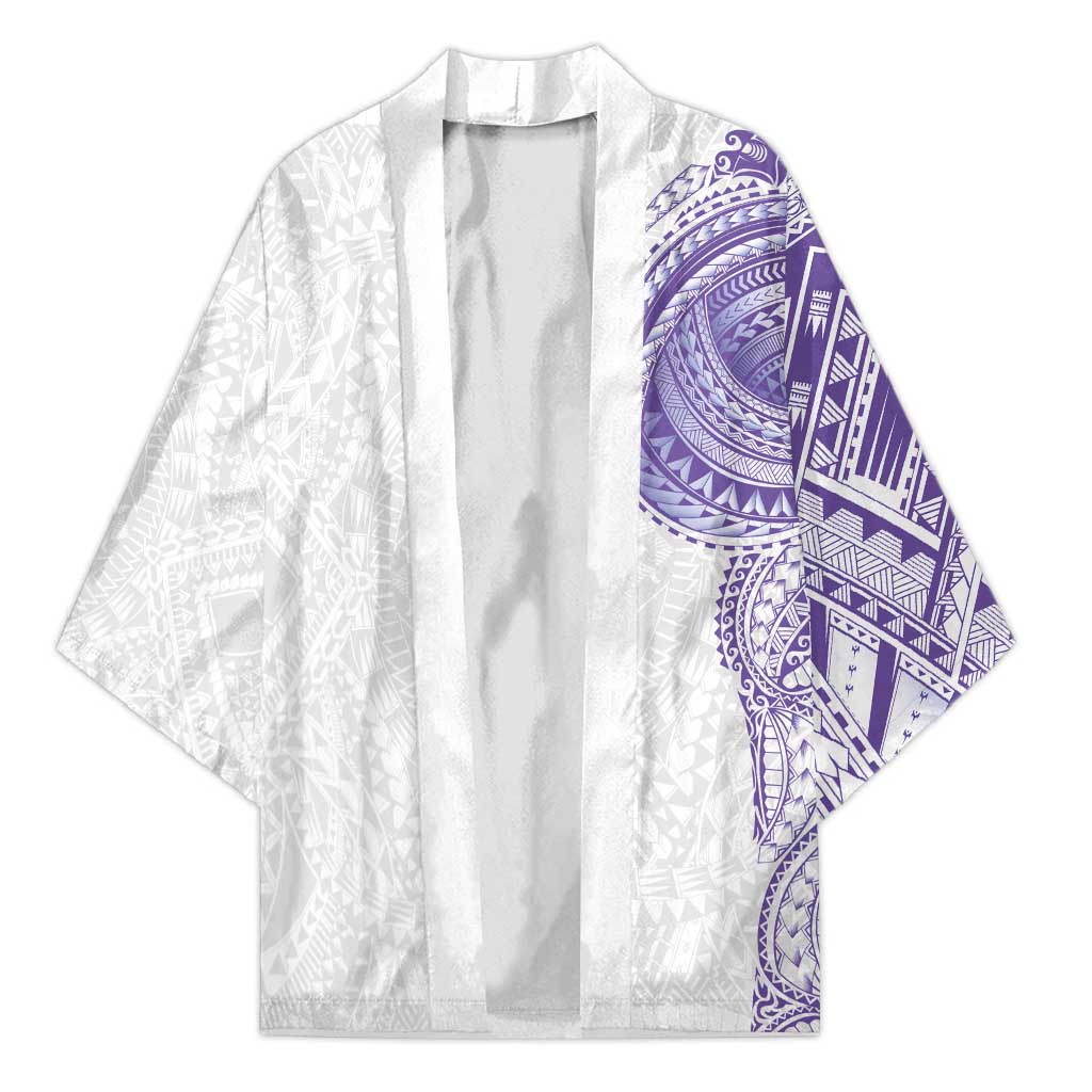 Traditional Polynesian Art Tattoos Kimono Purple Color - Polynesian Pride