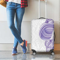 Traditional Polynesian Art Tattoos Luggage Cover Purple Color - Polynesian Pride