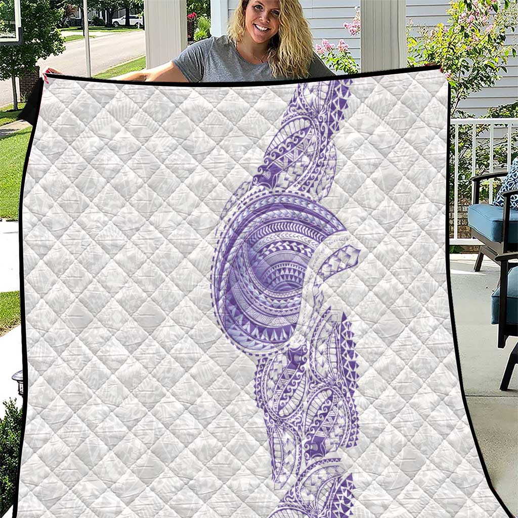 Traditional Polynesian Art Tattoos Quilt Purple Color LT03 Purple - Polynesian Pride