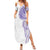 Traditional Polynesian Art Tattoos Summer Maxi Dress Purple Color - Polynesian Pride