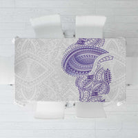 Traditional Polynesian Art Tattoos Tablecloth Purple Color - Polynesian Pride