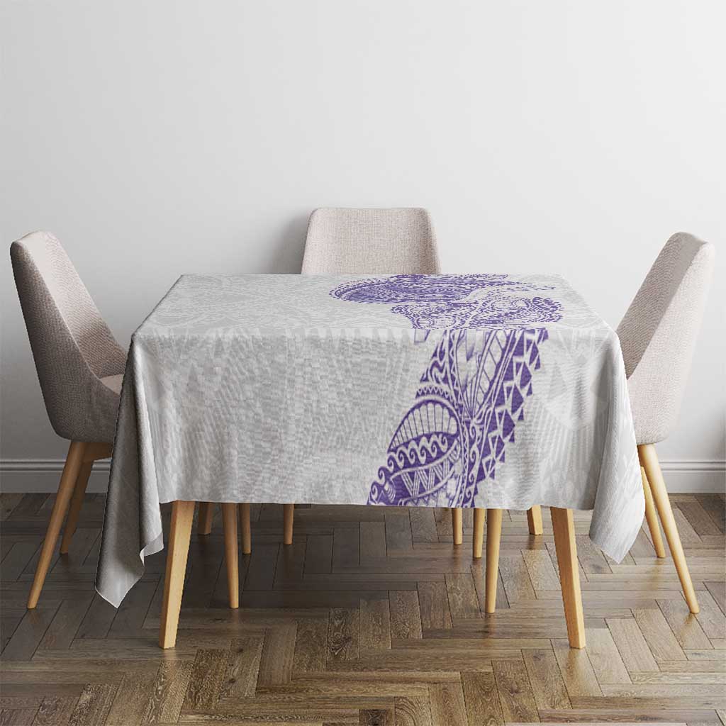 Traditional Polynesian Art Tattoos Tablecloth Purple Color - Polynesian Pride
