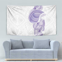 Traditional Polynesian Art Tattoos Tapestry Purple Color - Polynesian Pride