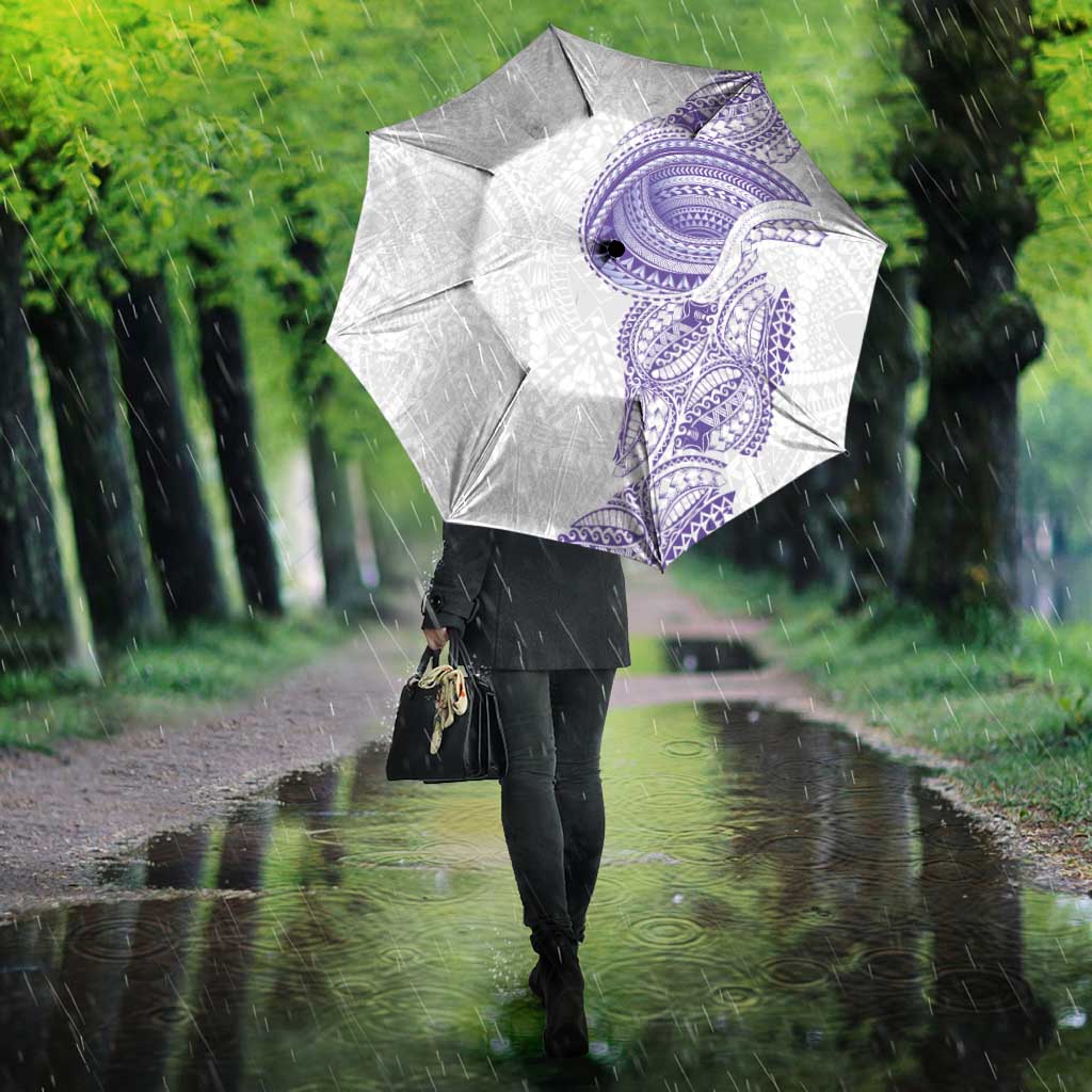 Traditional Polynesian Art Tattoos Umbrella Purple Color - Polynesian Pride