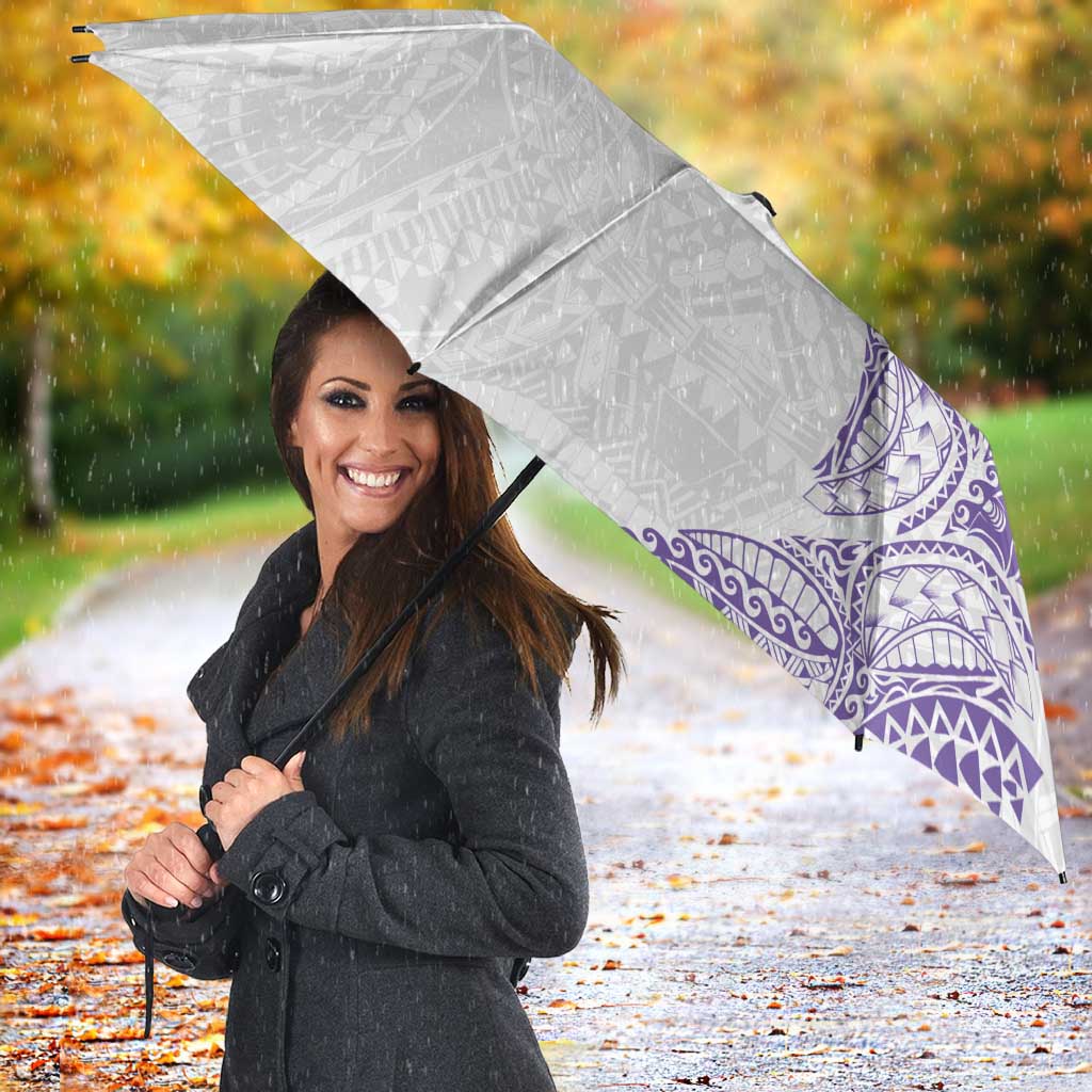 Traditional Polynesian Art Tattoos Umbrella Purple Color - Polynesian Pride