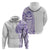 Traditional Polynesian Art Tattoos Zip Hoodie Purple Color - Polynesian Pride
