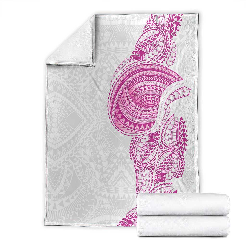 Traditional Polynesian Art Tattoos Blanket Pink Color - Polynesian Pride