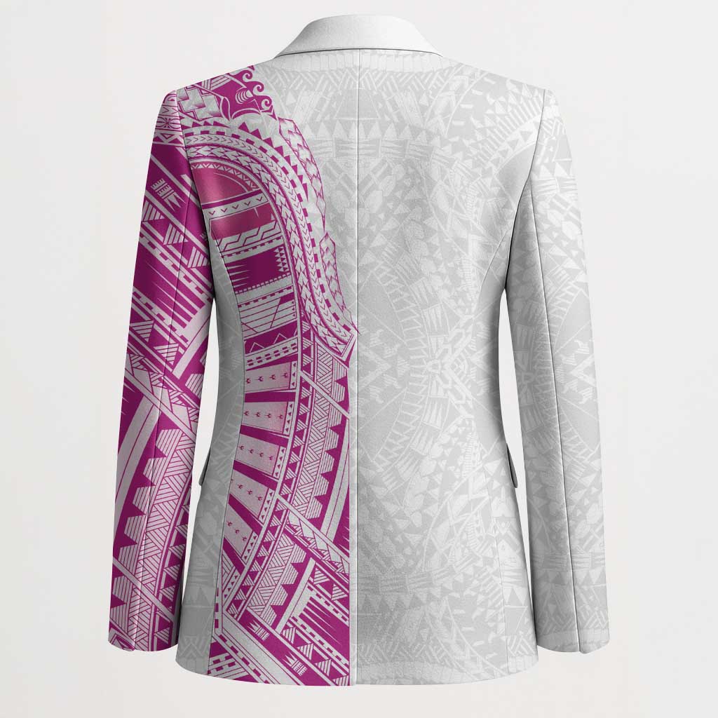 Traditional Polynesian Art Tattoos Blazer Pink Color - Polynesian Pride