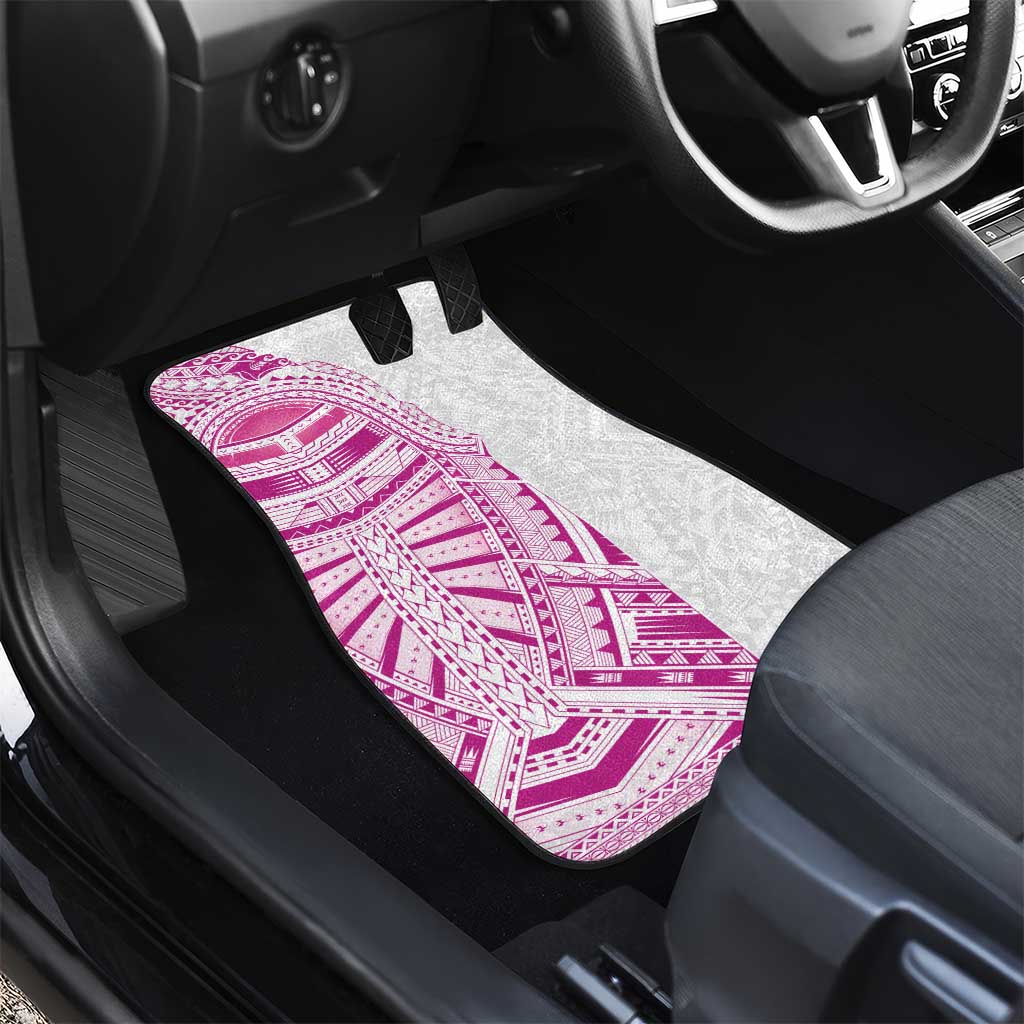 Traditional Polynesian Art Tattoos Car Mats Pink Color - Polynesian Pride